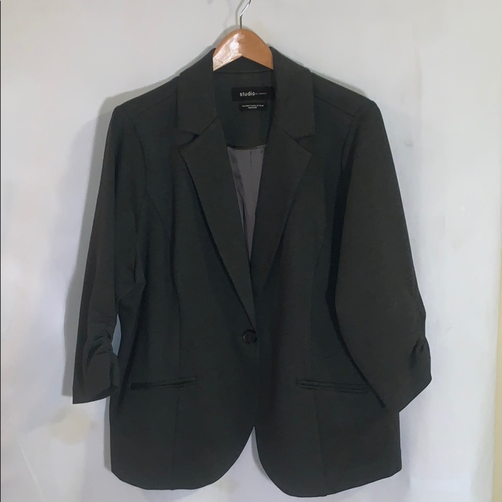 Torrid Charcoal Grey Blazer w/  3/4 sleeves